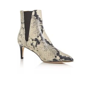 Joie snakeskin printed heeled booties